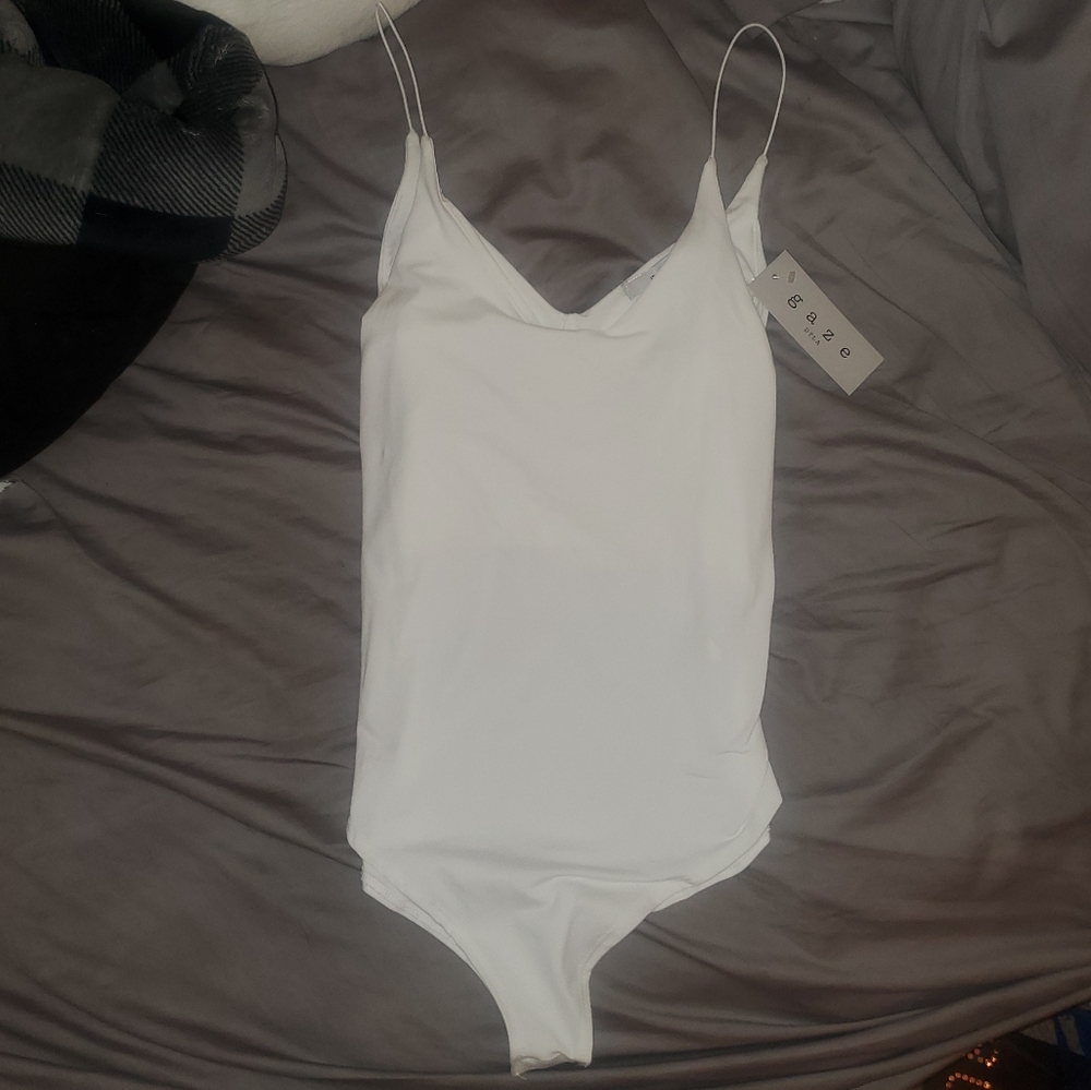 Plain White Bodysuit